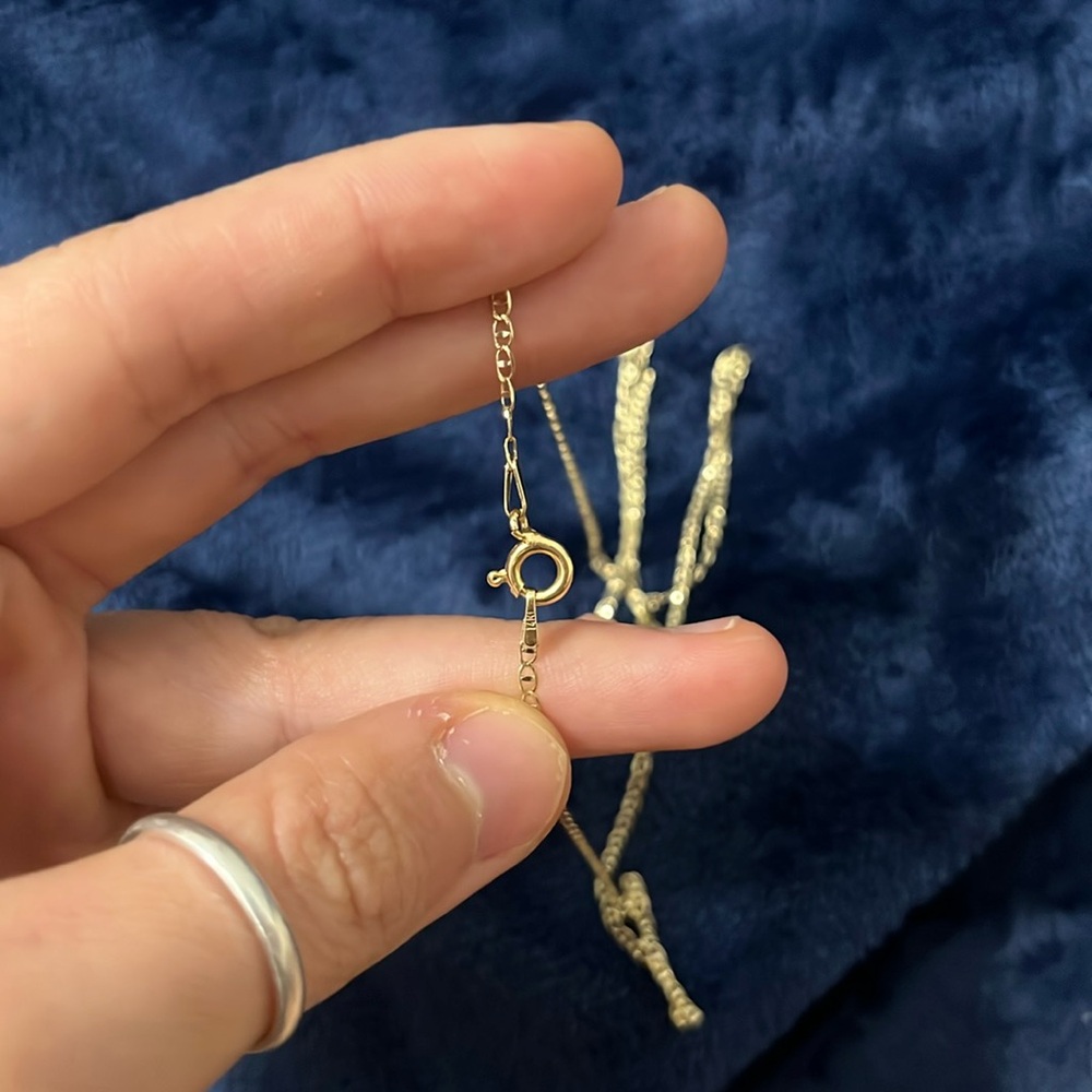 14K Real Solid Yellow Gold 20” 1.7 g Mariner Link 1.5mm Necklace - Picture 5 of 5
